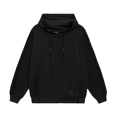 Li-Ning Jackie Chan Black Swirl Graphic Hoodie Pullover Collaboration AWDS297-3