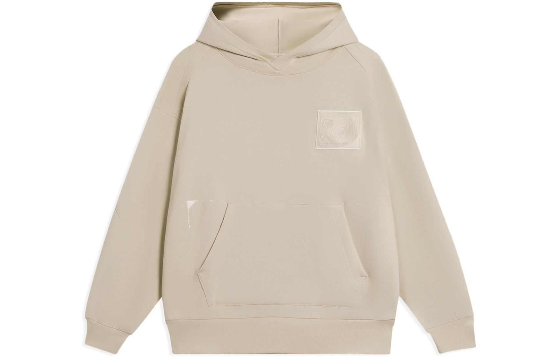 Li-Ning Jackie Chan Kung Fu Hoodie Unisex Loose Fit Khaki Color AWDSC25-2