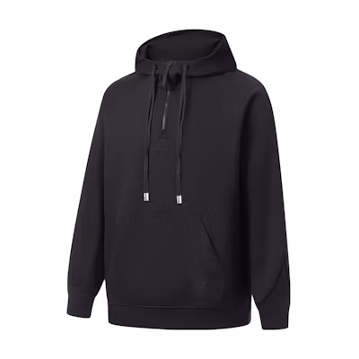 Li-Ning Jackie Chan Kung Fu Logo Hoodie Unisex Charcoal Black AWDT195-4