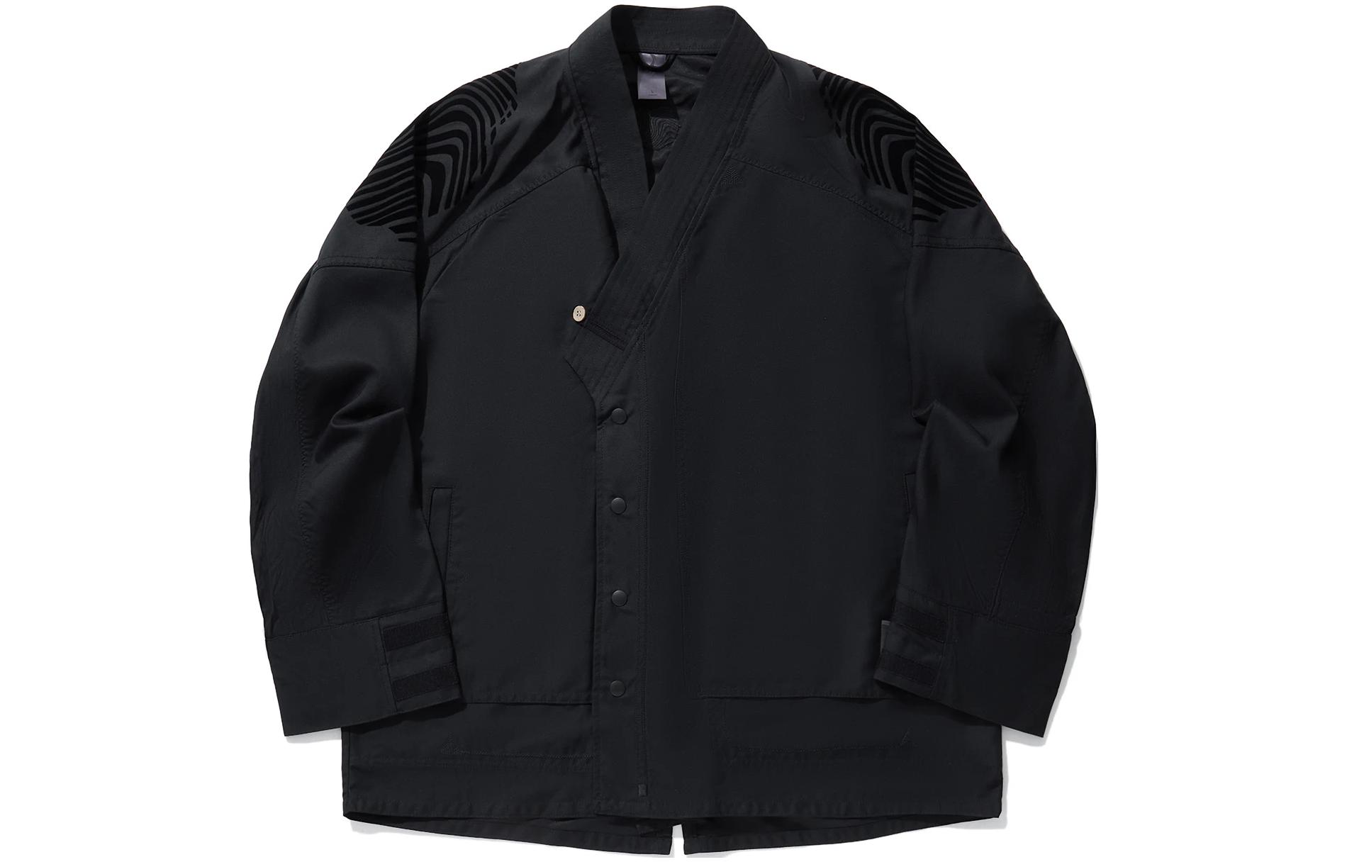 Order Li-Ning x Jackie Chan Kung Fu Series Black Loose-Fit Casual Jacket for Men AFDU245-1