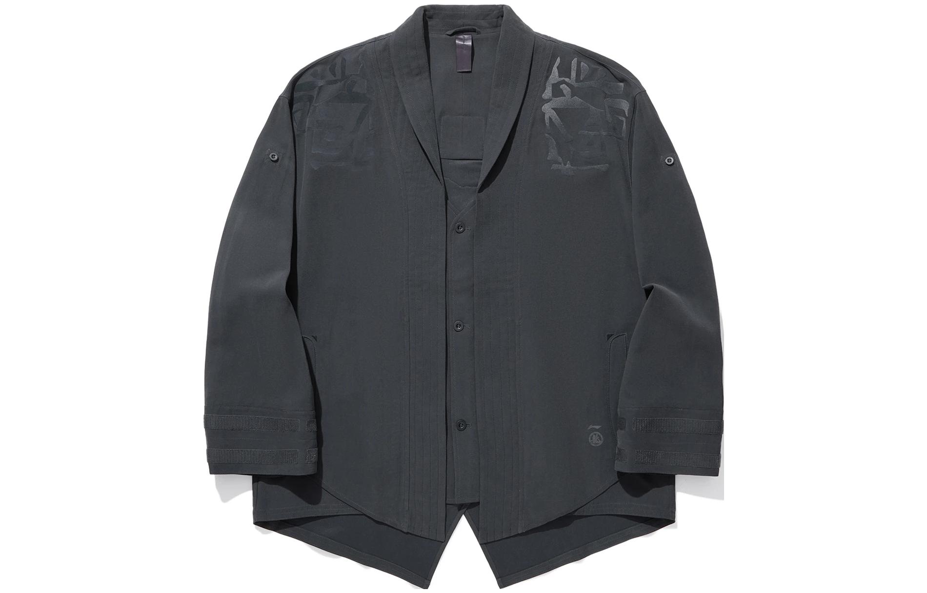 Li-Ning Jackie Chan Kung Fu Series Black Loose Fit Casual Jacket AFDT577-2