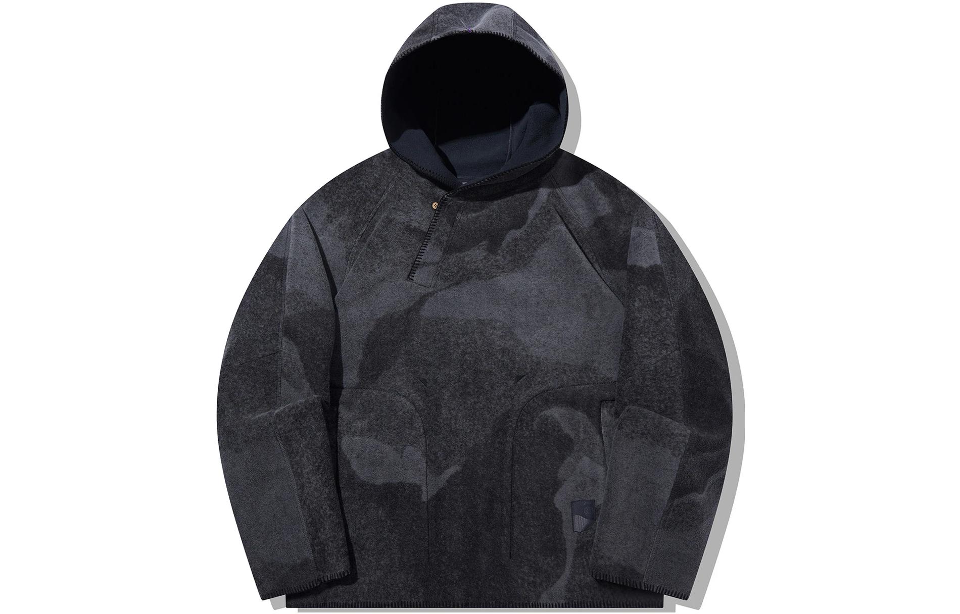 Li-Ning Jackie Chan Kung Fu Series Fleece Hoodie Men’s Warm Hooded Sweater AWDT677-2