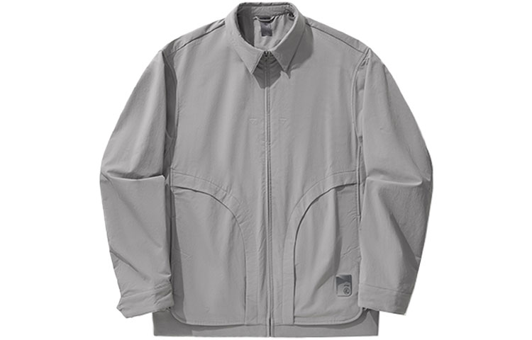 Order Li-Ning x Jackie Chan Kung Fu Series Frost Gray Relaxed Fit Jacket for Men AFDU241-3