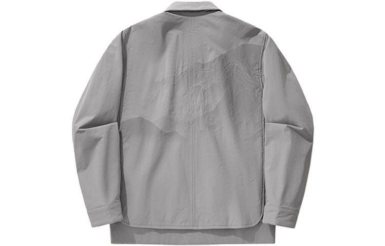 Lookbook Li-Ning x Jackie Chan Kung Fu Series Frost Gray Relaxed Fit Jacket for Men AFDU241-3