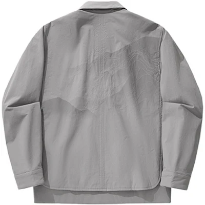 Li-Ning x Jackie Chan Kung Fu Series Frost Gray Relaxed Fit Jacket for Men AFDU241-3 Lookbook Li-Ning x Jackie Chan Kung Fu Series Frost Gray Relaxed Fit Jacket for Men AFDU241-3