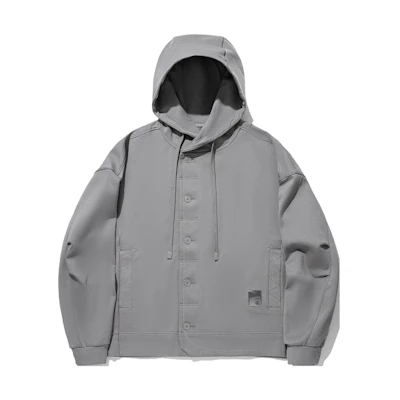 Li-Ning Jackie Chan Kung Fu Series Frost Grey Loose Fit Hoodie AWDU307-4