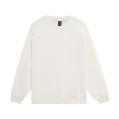 Li-Ning Jackie Chan Kung Fu Series Logo Pullover White Unisex Sweatshirt AHSSA81-1