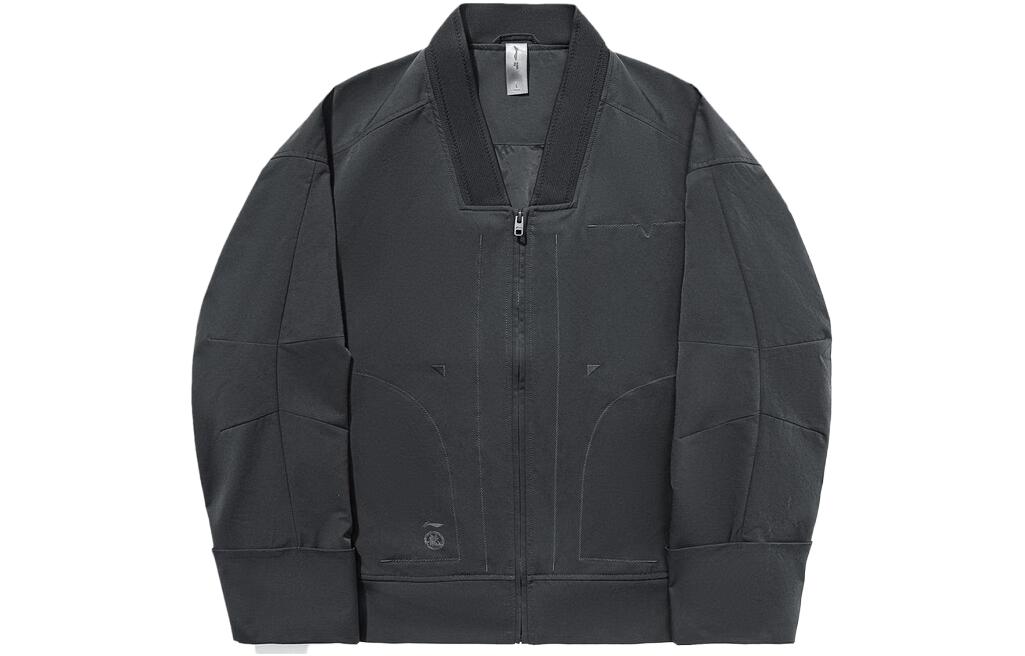 Li-Ning Jackie Chan Kung Fu Series Loose Fit Jacket Charcoal Black AFDT573-1