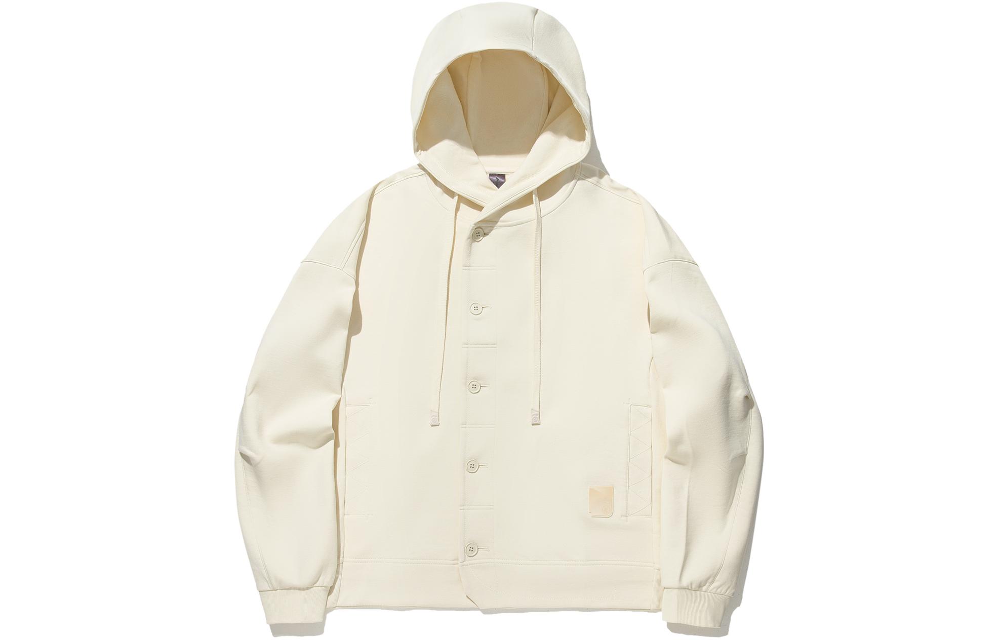 Li-Ning Jackie Chan Kung Fu Series Loose Hoodie White Menswear AWDU307-1