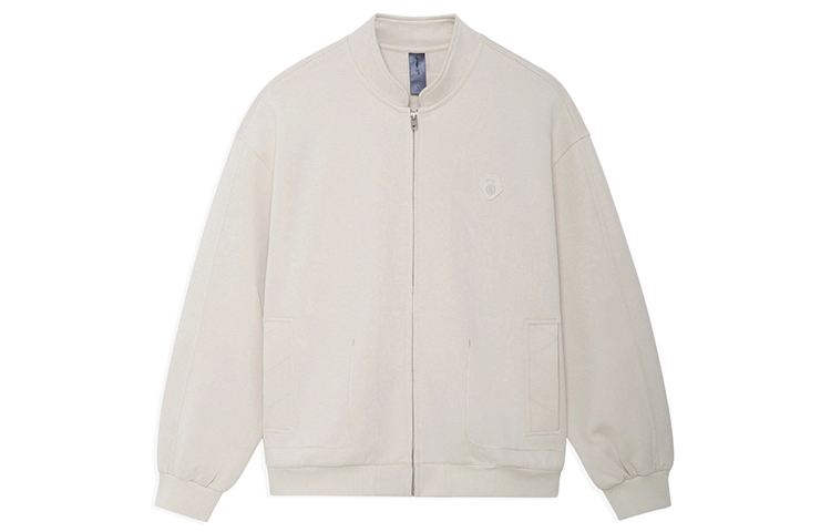 Li-Ning Jackie Chan Kung Fu Series Oversized Zip Hoodie Pearl White AWDS293-1