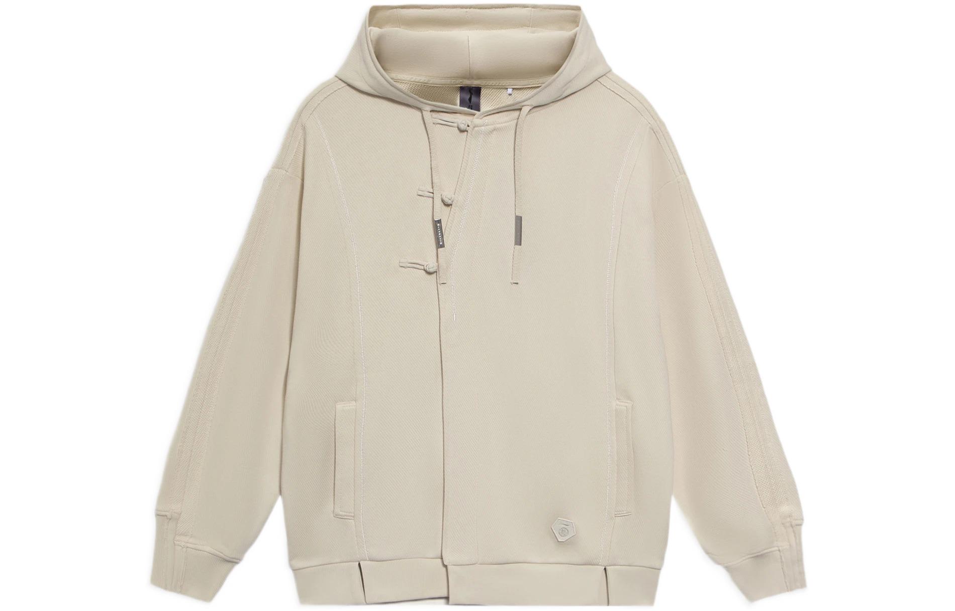 Li-Ning Jackie Chan Kung Fu Series Swirl Graphic Pullover Sweatshirt Pearl White AWDS297-1