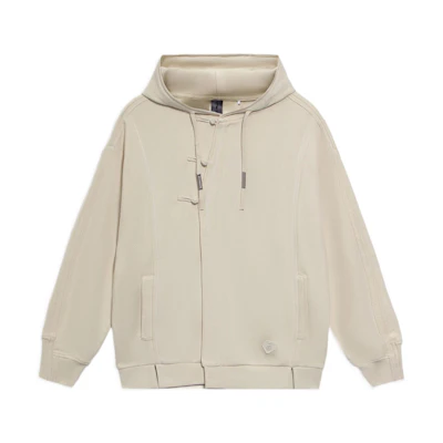 Li-Ning Jackie Chan Kung Fu Series Swirl Graphic Pullover Sweatshirt Pearl White AWDS297-1