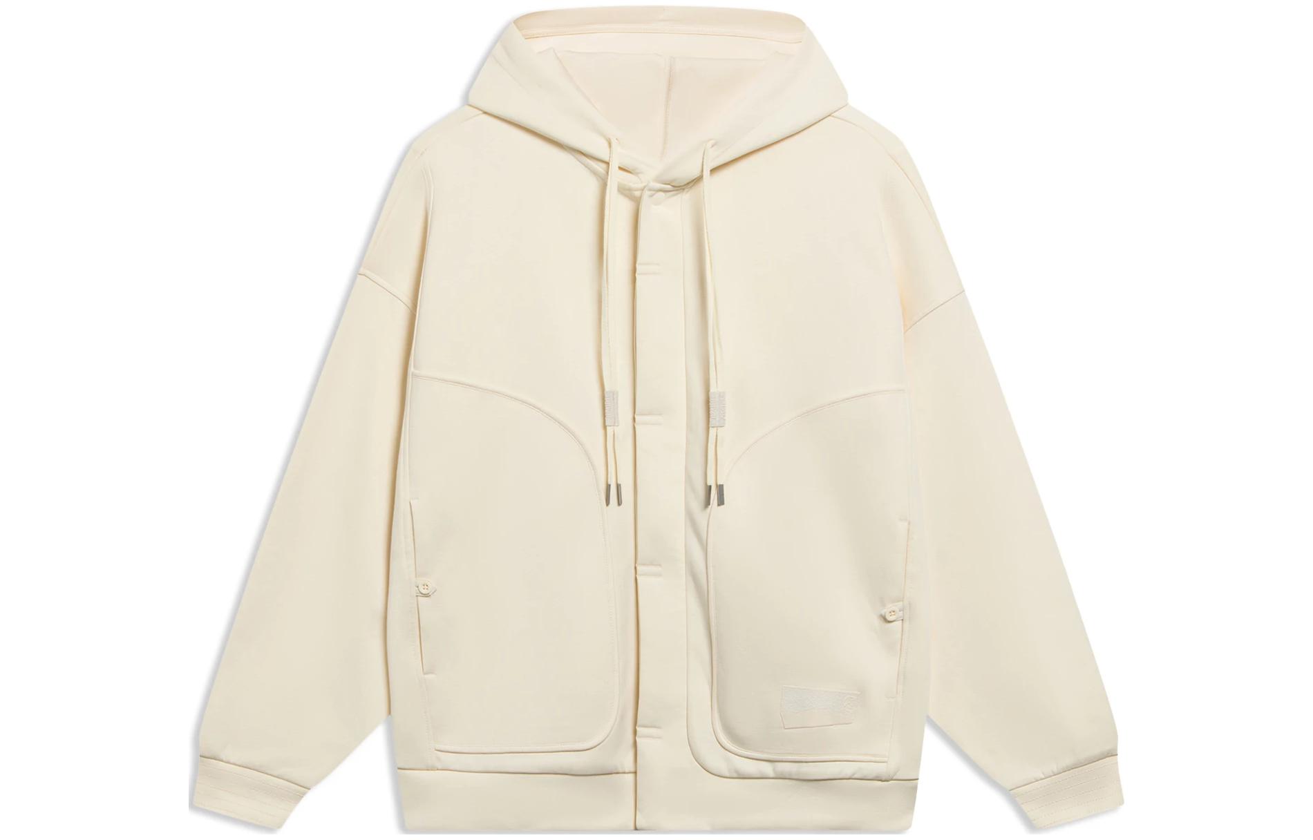 Li-Ning Jackie Chan Kung Fu Series White Unisex Crewneck Sweatshirt AWDT199-2