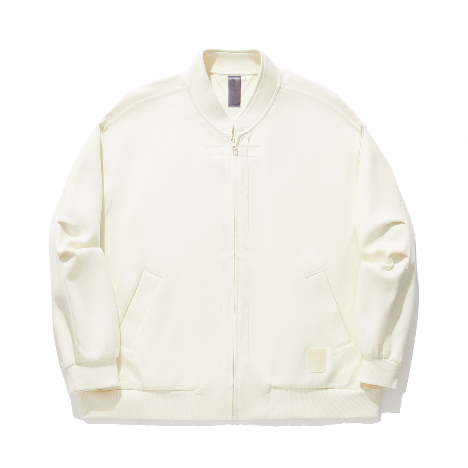 Li-Ning x Jackie Chan Kung Fu Series White Zip-Up Loose Fit Jacket - Men AFDU243-2