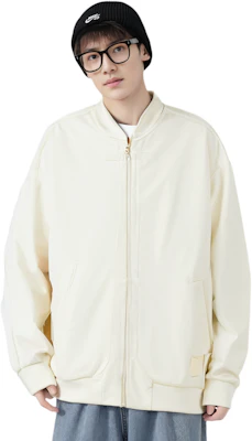 Li-Ning x Jackie Chan Kung Fu Series White Zip-Up Loose Fit Jacket - Men AFDU243-2 Shop Li-Ning x Jackie Chan Kung Fu Series White Zip-Up Loose Fit Jacket - Men AFDU243-2