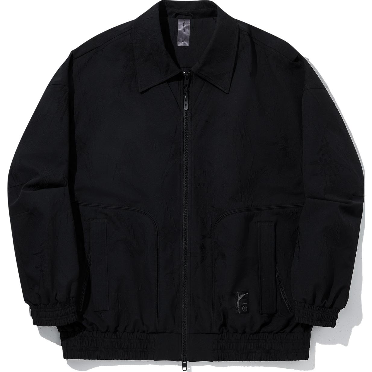 Li-Ning Jackie Chan Kung Fu Series Windproof Relaxed Black Jacket for Men AFDUA49-2