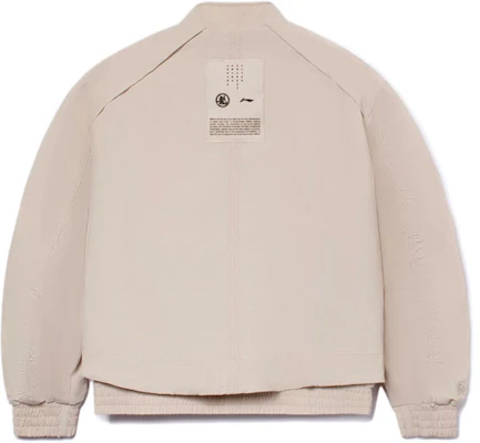 Li-Ning x Jackie Chan Logo Loose Fit Long Sleeve Jacket Oatmeal Grey AJDR423-2 Lookbook Li-Ning x Jackie Chan Logo Loose Fit Long Sleeve Jacket Oatmeal Grey AJDR423-2