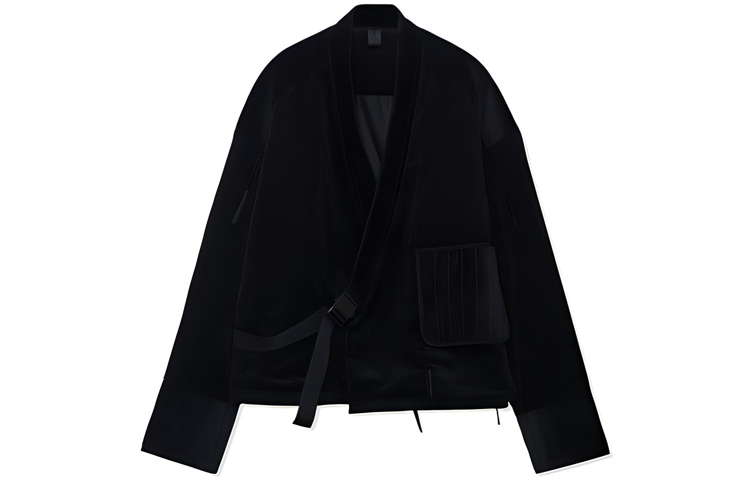 Li-Ning x Jackie Chan Loose Fit Casual Lace-Up Jacket Black Men’s AFDR825-2