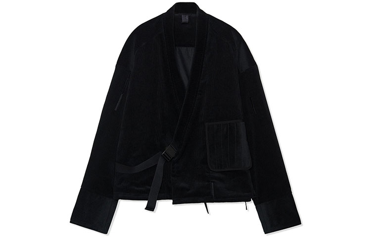 Order Li-Ning x Jackie Chan Jaket Kasual Loose Fit Hitam Pria AFDR825-2