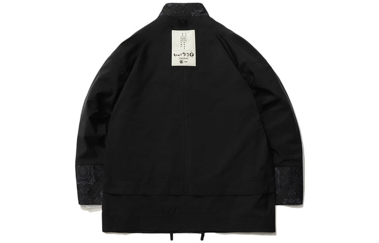 Lookbook 李寧 x 成龍 寬鬆配色長袖外套 黑色 AFDR207-1