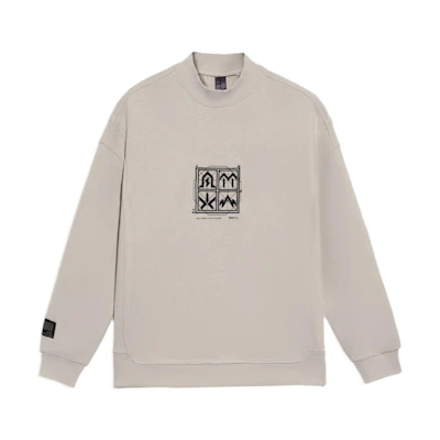 Li-Ning Jackie Chan Wind Forest Fire Mountain Series Embroidered Logo Sweatshirt Men AWDRA17-2