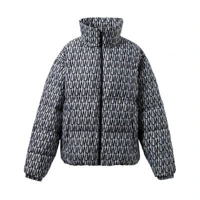 Li-Ning Jason Wu Designer Collab Winter Puffer Jacket Unisex Black White. AYMR500-1