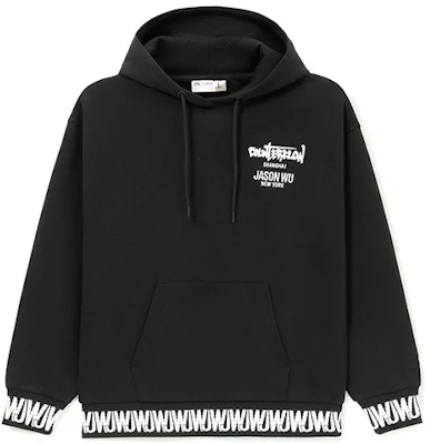 李寧 x Jason Wu 男女同款寬鬆刺繡Logo連帽衫 黑色 AWDRH10-1 Buy 李寧 x Jason Wu 男女同款寬鬆刺繡Logo連帽衫 黑色 AWDRH10-1