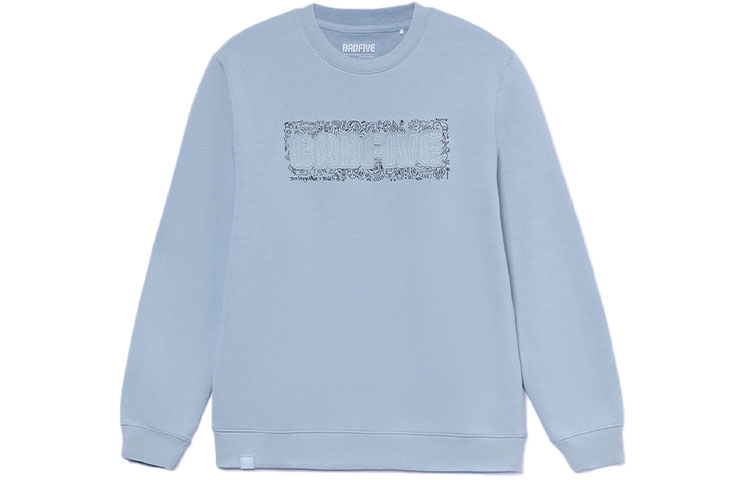 Li-Ning Jon Burgerman Artist Collab Graphic Print Loose Sweatshirt Blue Men AWDR769-4