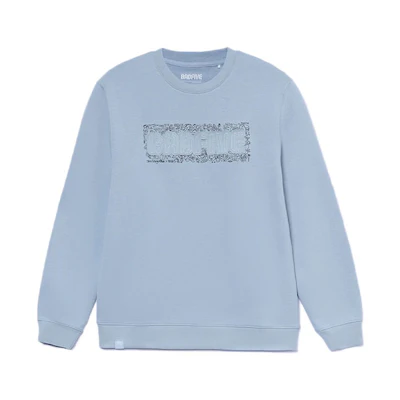 Li-Ning Jon Burgerman Artist Collab Graphic Print Loose Sweatshirt Blue Men AWDR769-4