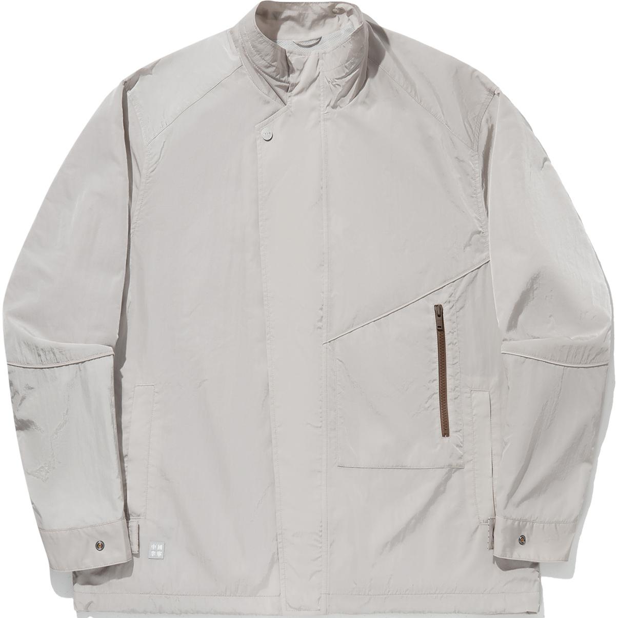 Li-Ning x KEH FORME Colorblock Loose Fit Zip Jacket Grey - Trend Series AFDUD37-2