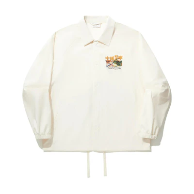 Li-Ning League of Legends Collab Letter Print Button-Up Jacket Off-White Unisex AFDU915-2