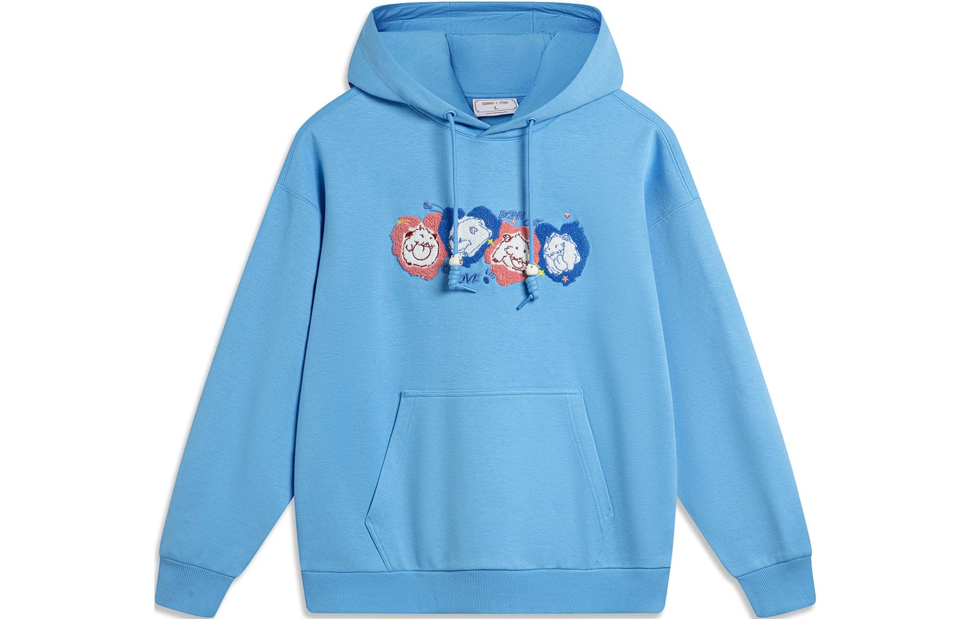 Li-Ning League of Legends Poro Series Graphic Hoodie Unisex - Xinjiang Blue AWDTE93-2