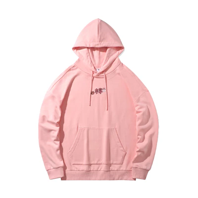Li-Ning LINE FRIENDS Pink Cartoon Hoodie Unisex Casual Pullover AWDQB00-2