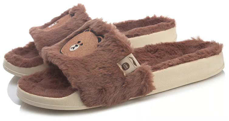 Claquettes Li-Ning x LINE FRIENDS ''Brown'' AGAQ031-5 Lookbook Claquettes Li-Ning x LINE FRIENDS ''Brown'' AGAQ031-5