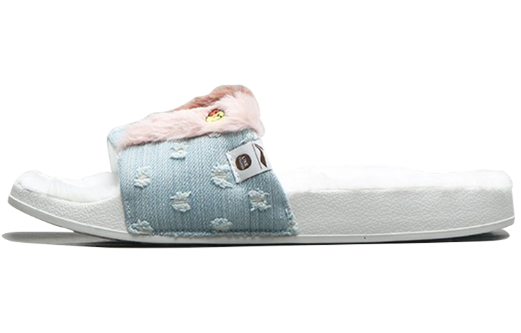 Li-Ning x LINE FRIENDS Slides 'White Blue' AGAQ031-1
