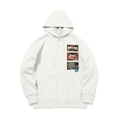 Li-Ning Logo Printed Pullover Sweatshirt Pearl White AWDQC67-1