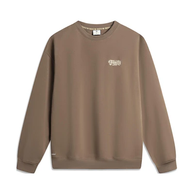 Li-Ning Mister Cartoon BADFIVE Brown Graphic Pullover Hoodie AWDTF29-5