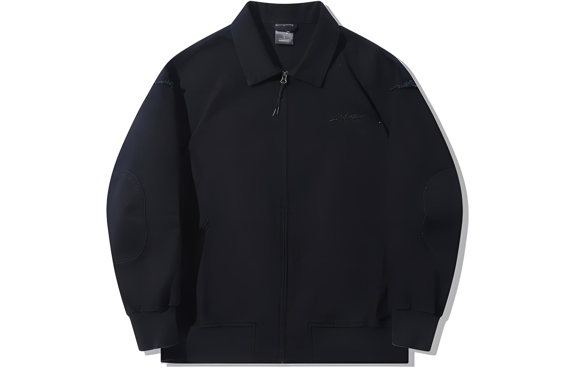 Li-Ning OG Slick Collab Black Casual Polo Collar Jacket AFDT613-3