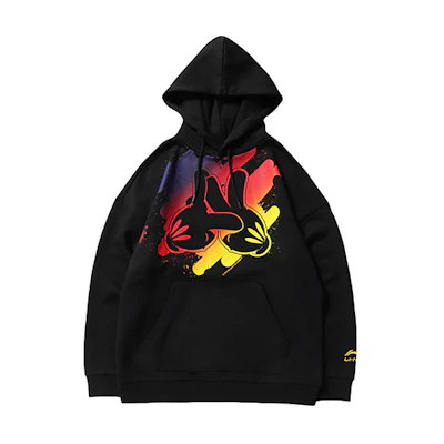 Li-Ning OG Slick Collaboration Loose Fit Printed Hoodie Black () AWDNC93-2