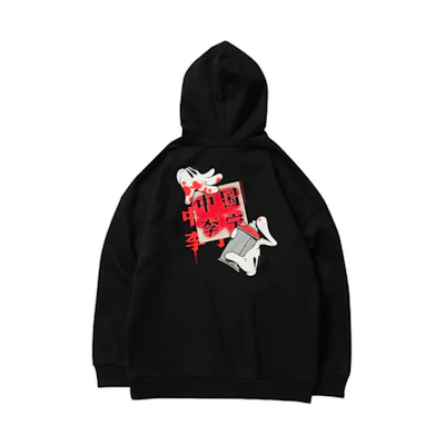 Li-Ning OG SLICK Graffiti Black Pullover Hoodie Casual Sweatshirt AWDND01-2