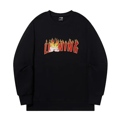 Li-Ning OG SLICK Letter Print Pullover Unisex Hoodie Black AWDT727-1