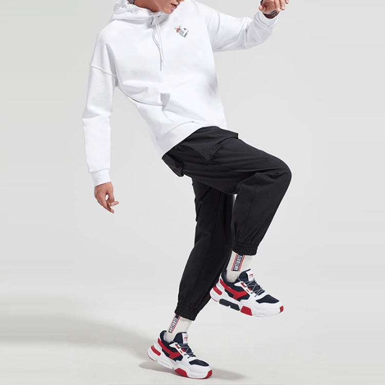 Li-Ning OG SLICK White Hoodie - Casual Sport Pullover Collaboration AWDND01-1 圖 5