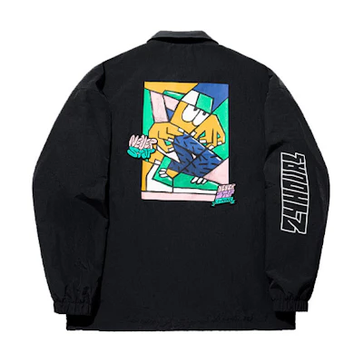 Li-Ning Pablo Ientile Skateboarding Cartoon Print Casual Jacket Black AFDU253-2