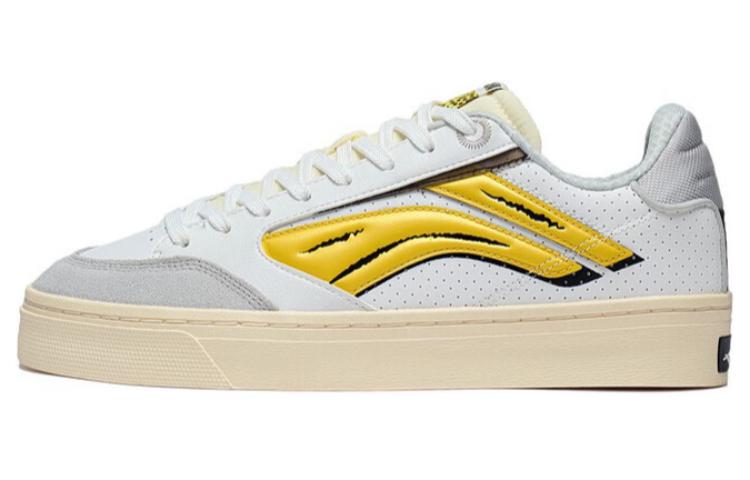 Li-Ning x Pablo Ientile Superwave 180 Lo Leather Skate Shoes 'White Yellow' AECT021-1