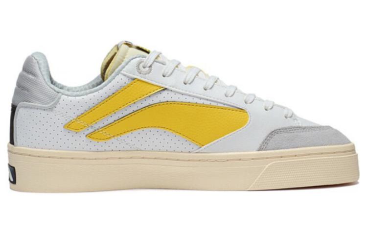 Order Li-Ning x Pablo Ientile Superwave 180 Lo Leather Skate Shoes 'White Yellow' AECT021-1