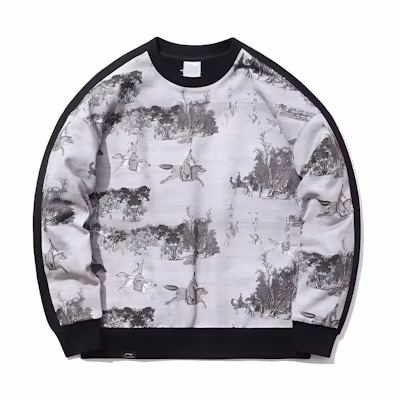 Li-Ning Palaceside Hall Unisex Crewneck Sweatshirt Black AWDPD31-2