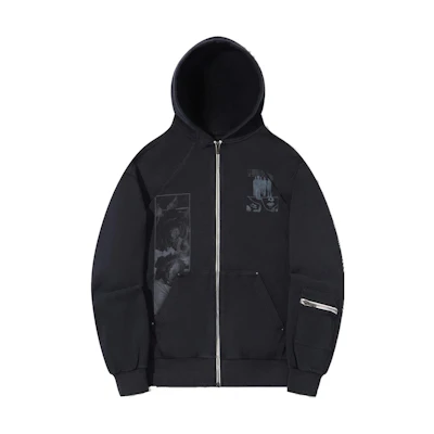 Li-Ning PLEASURES CD Print Zip Hoodie Unisex Black AWDTC03-1