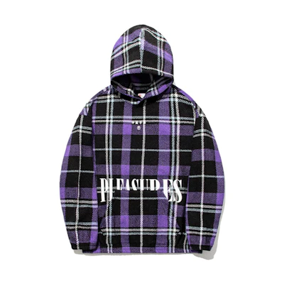 Li-Ning PLEASURES Plaid Letter Print Oversized Hoodie - AAET007-1