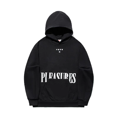Li-Ning PLEASURES Skate Hoodie Black Unisex - Record Print & Loose Fit AWDTC01-1
