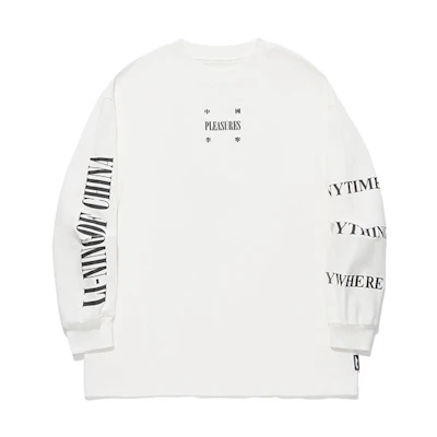 Li-Ning PLEASURES Skateboard Crewneck Pullover Sweatshirt Off-White Unisex AHST975-2